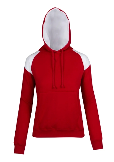 Picture of RAMO, Ladies Shoulder Contrast Panel Hoodie